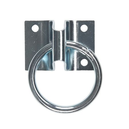 HAMPTON Small Zinc-Plated Silver Steel 1.875 in. L Hitching Ring 250 lb 02-3975-411